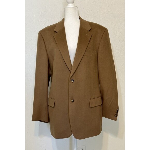 Club Room For Macys Men Size 44R Two Button Wool Silk Cashmere Blazer Career - Picture 1 of 11